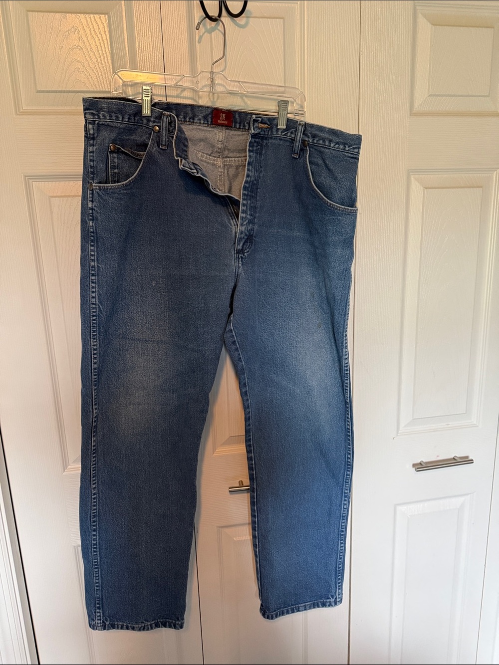Wrangler Men’s Dark Blue Straight Leg Jeans